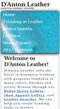 Mobile Screenshot of dantonleather.com